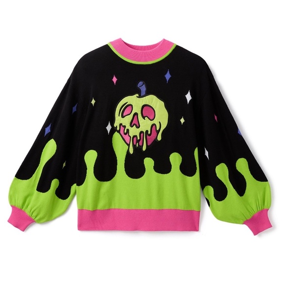 Disney Parks 2025 Her Universe Evil Queen Poison Apple Sweater 2X - NEW - Picture 2 of 3